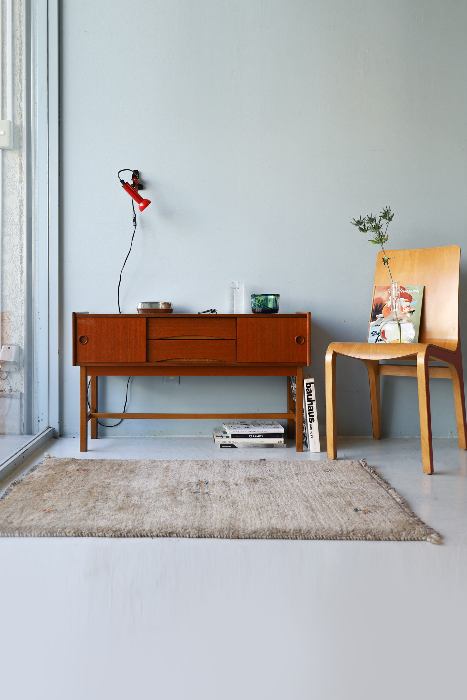 スウェーデン ヴィンテージ ロイヤルボード スモールサイドボード テーブル チーク材 北欧家具/Swedish Vintage Royal Board Small Sideboard