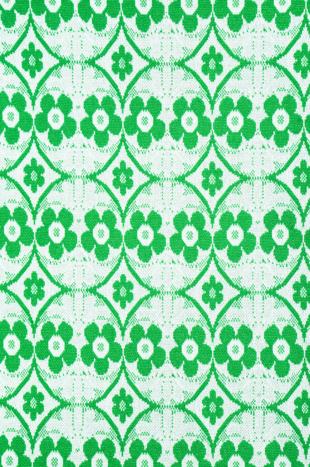US Vintage Flower Print Jersey Fabric/アメリカ ヴィンテージ フラワープリント ファブリック ジャージー素材 レトロ 生地