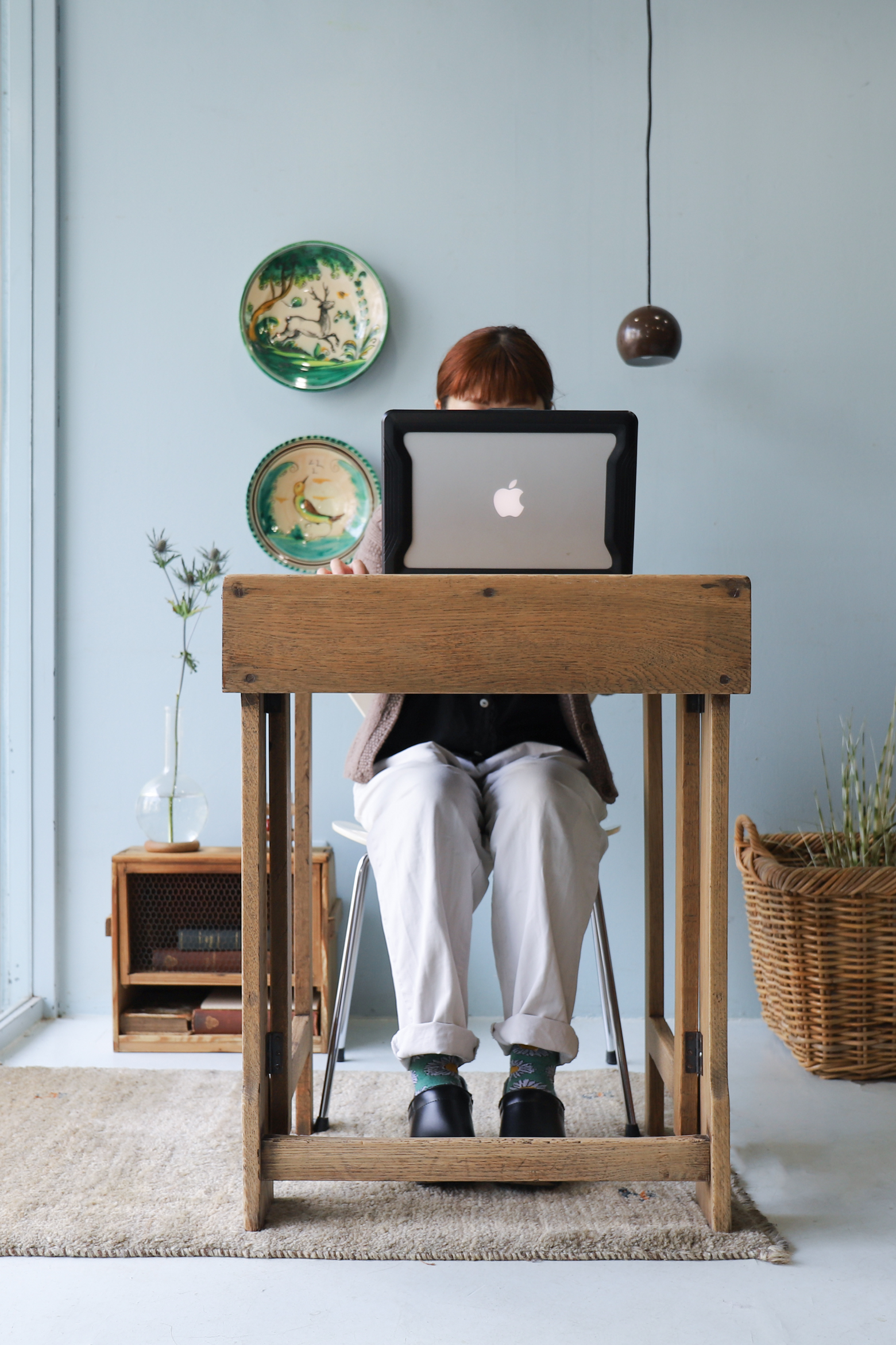 UK Vintage Folding School Desk/イギリス ヴィンテージ 折りたたみ スクールデスク 学校机 テーブル