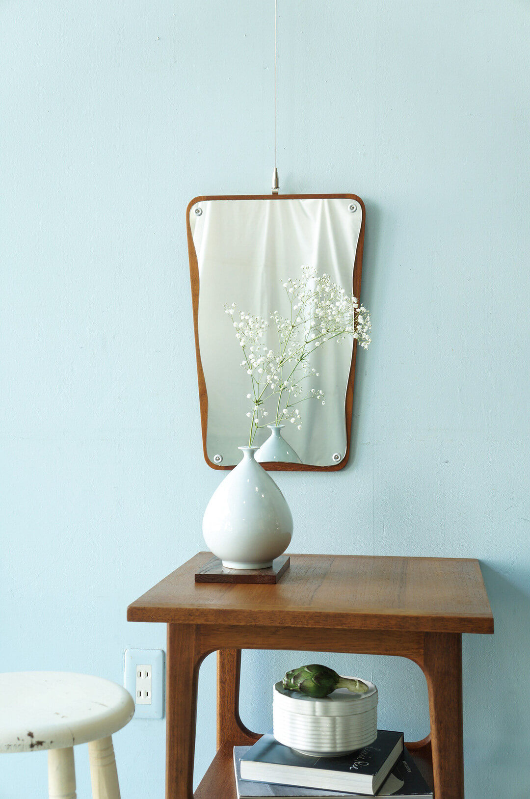 Japanese Modern White Porcelain Flower Vase/白磁 花瓶 フラワーベース 一輪挿し インテリア 陶器 焼物 ジャパニーズモダン
