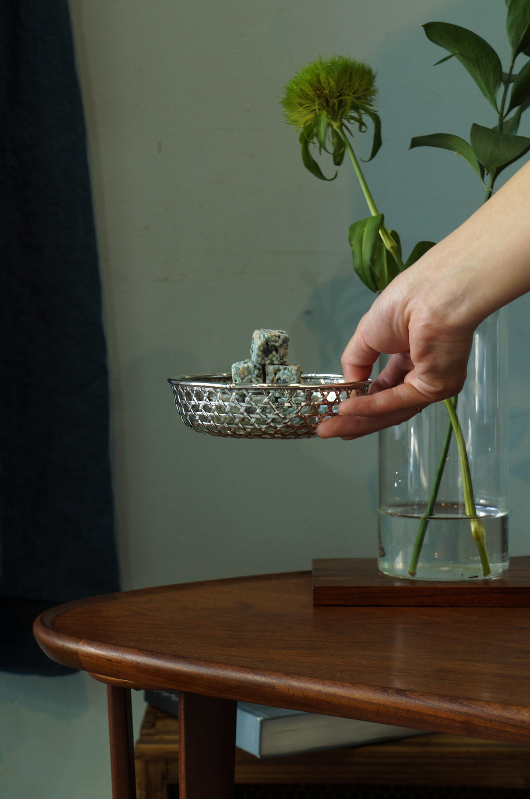 Japanese Antique Silver Confectionery Bowl/純銀製 菓子器 籠目模様 ボウル 銀製品 骨董品 古道具