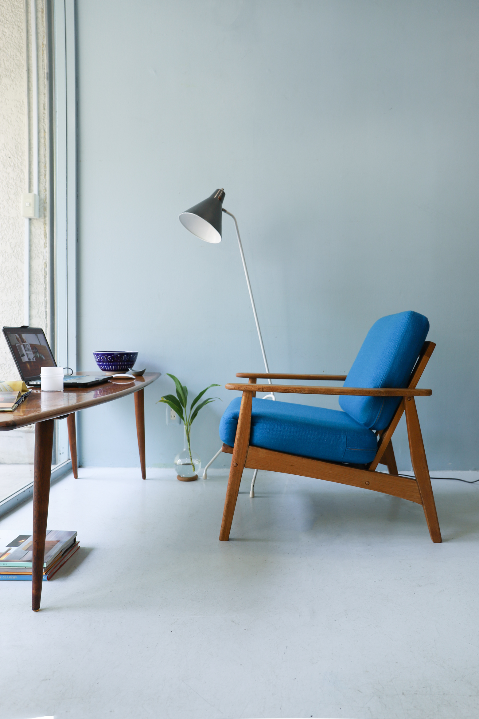 ヴィンテージ イージーチェア ソファ ビーチ材 椅子 ミッドセンチュリーモダン/Vintage Easy Chair 1P Sofa Beech  Wood | FURUICHI/古一