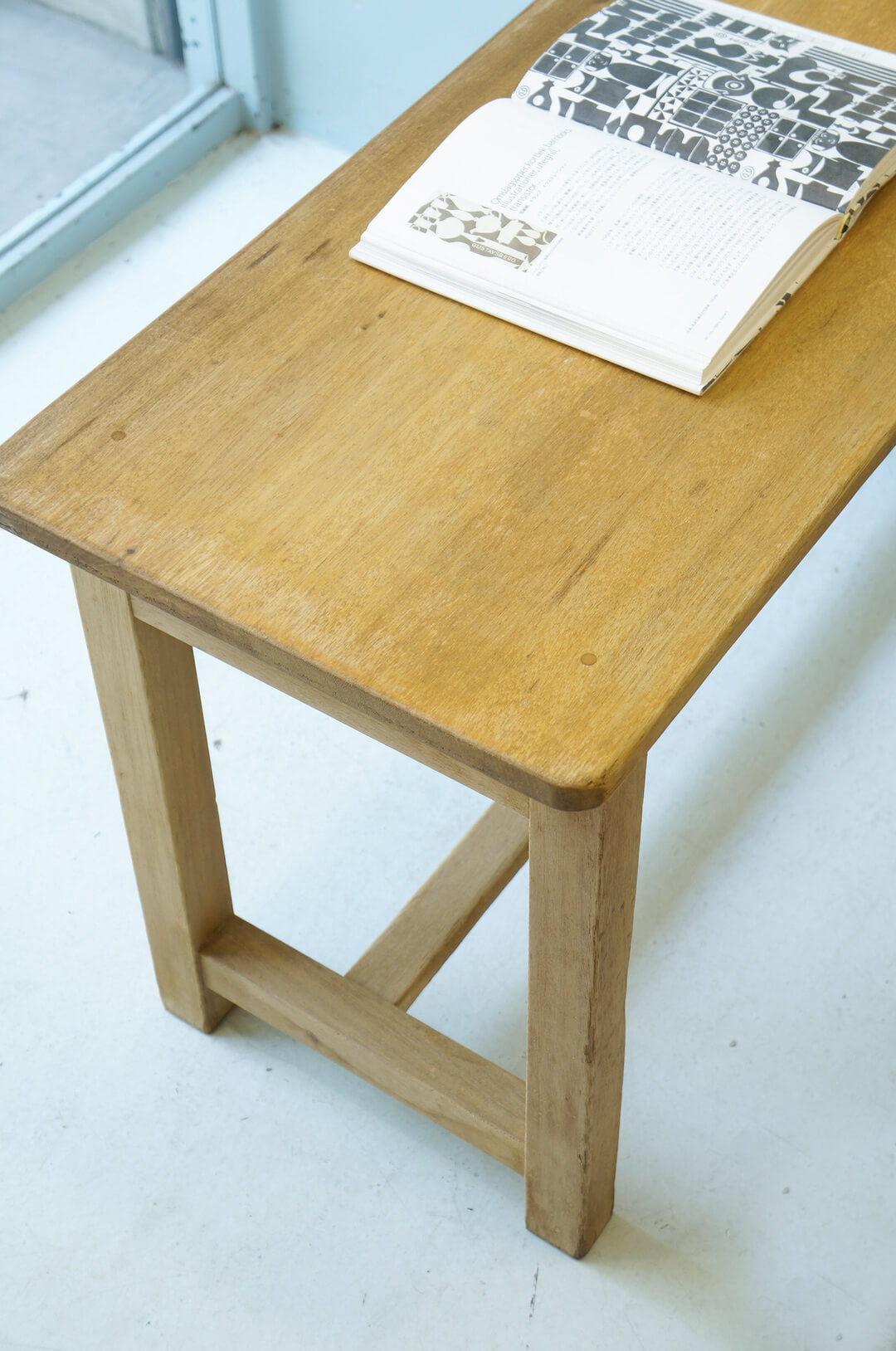 Japanese Vintage Long Work Table/ヴィンテージ 長机 テーブル デスク レトロ シャビー ナチュラル 1