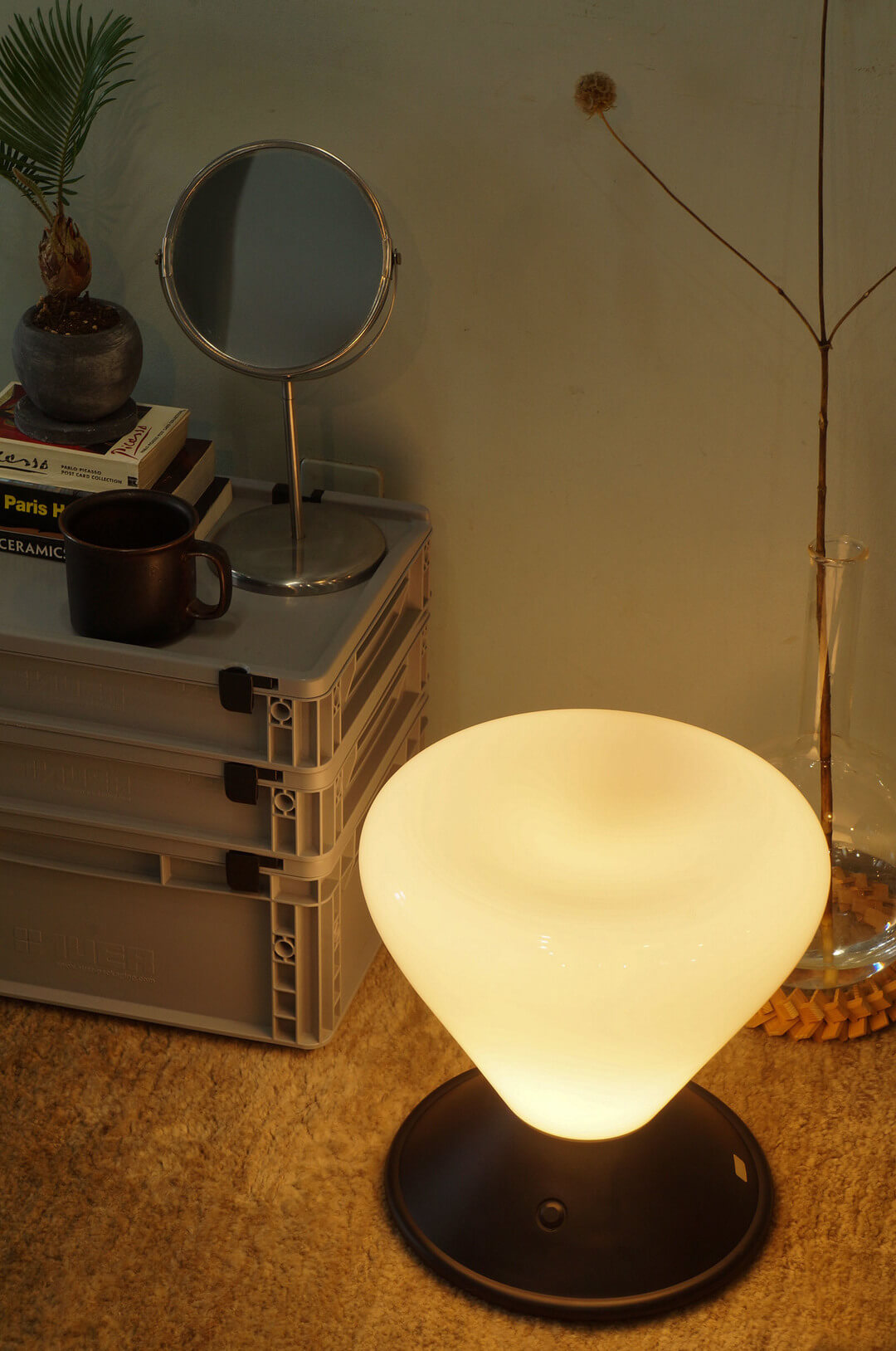 Toshiyuki Kita Design Floor Lamp/喜多俊之 フロアランプ ポストモダン 乳白ガラス 照明 インテリア