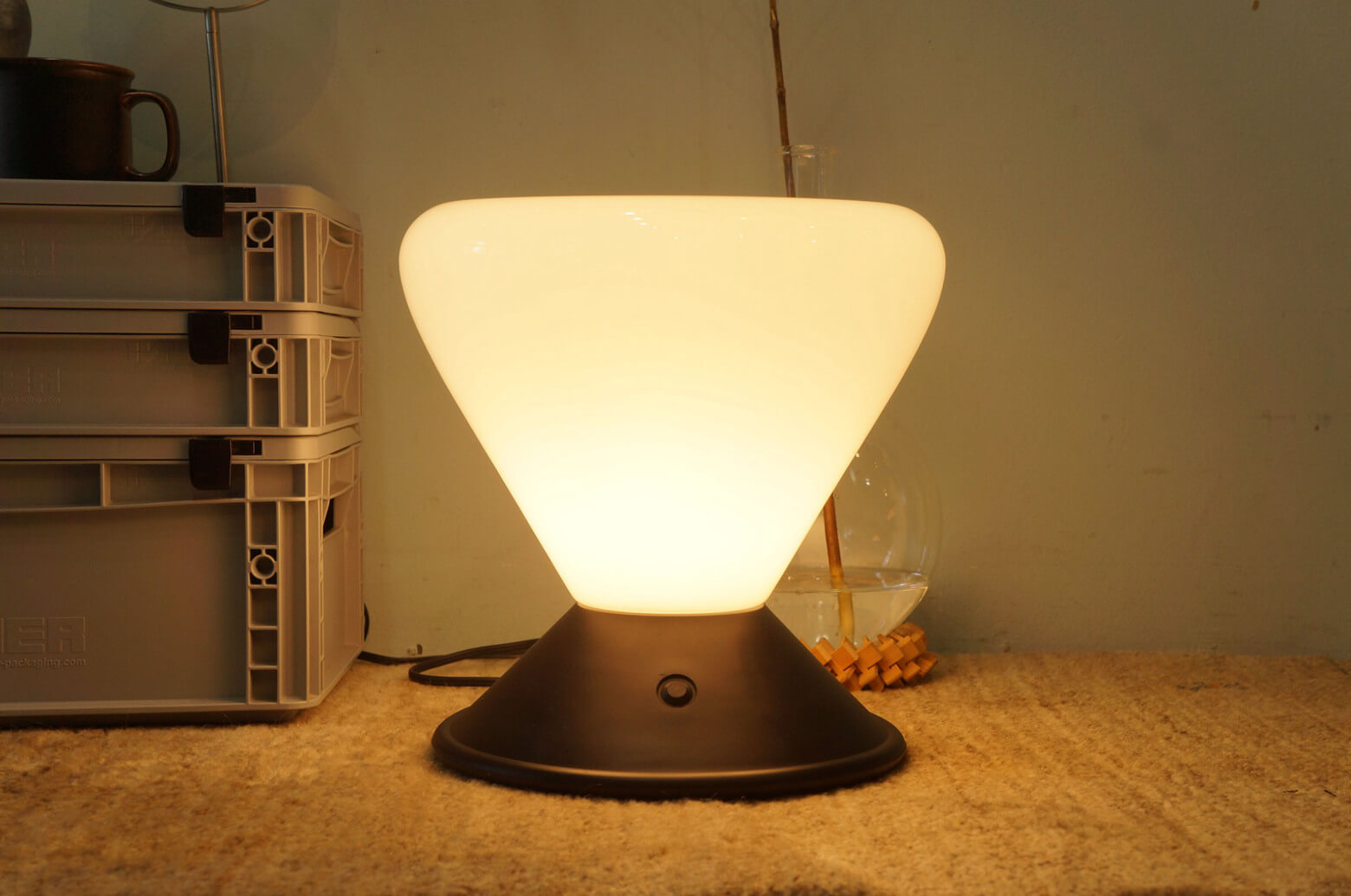 Toshiyuki Kita Design Floor Lamp/喜多俊之 フロアランプ ポストモダン 乳白ガラス 照明 インテリア