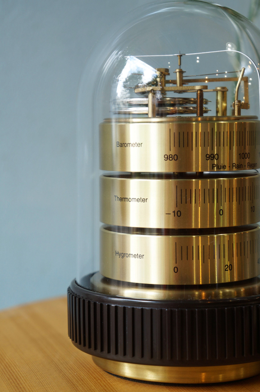 BARIGO Hygrothermograph&Barometer made in Germany/バリゴ 温湿気圧計 3025型 ドイツ製 ゴールド インテリア