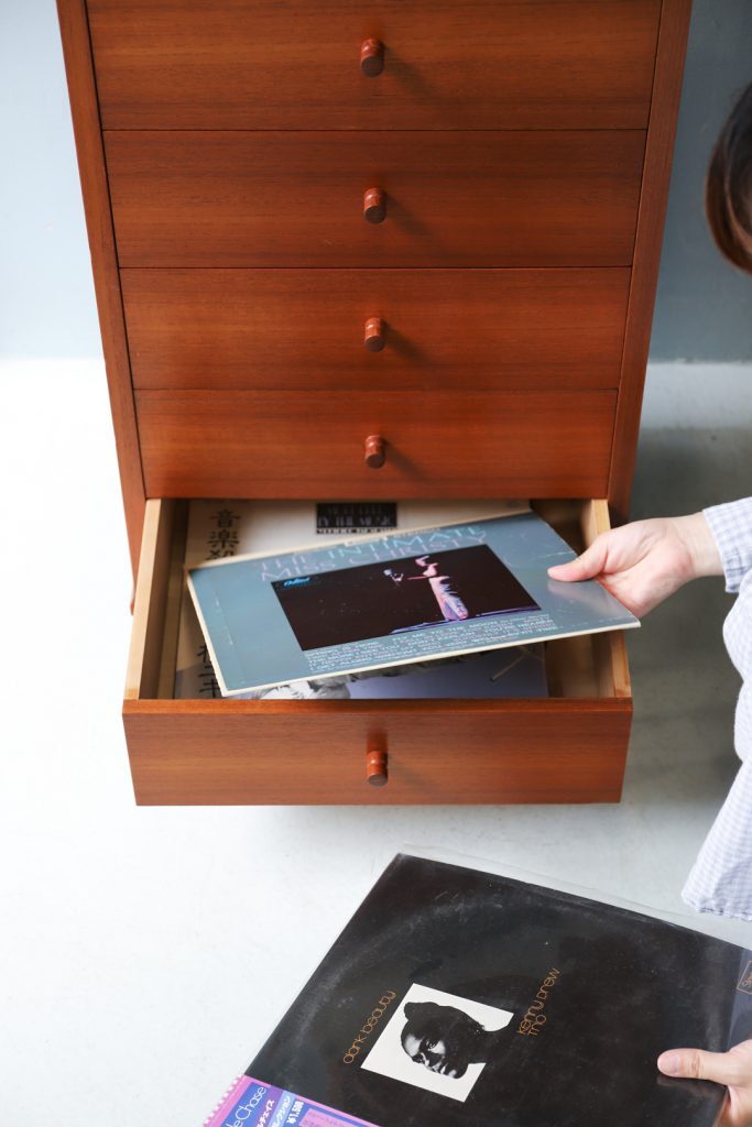 ジャパン ヴィンテージ スリムチェスト チーク材 レトロモダン 北欧