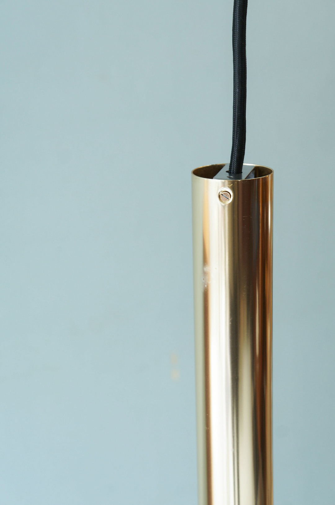 Japanese Vintage Gold Cylinder Pendant Light/ヴィンテージ ゴールド シリンダー ペンダントライト レトロ ミッドセンチュリー 照明 1