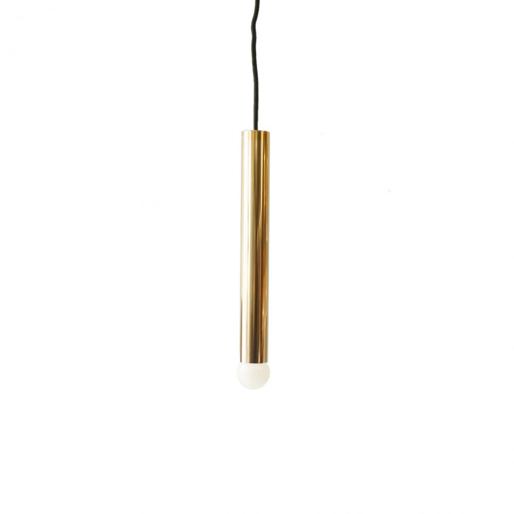 brass cylinder pendant light