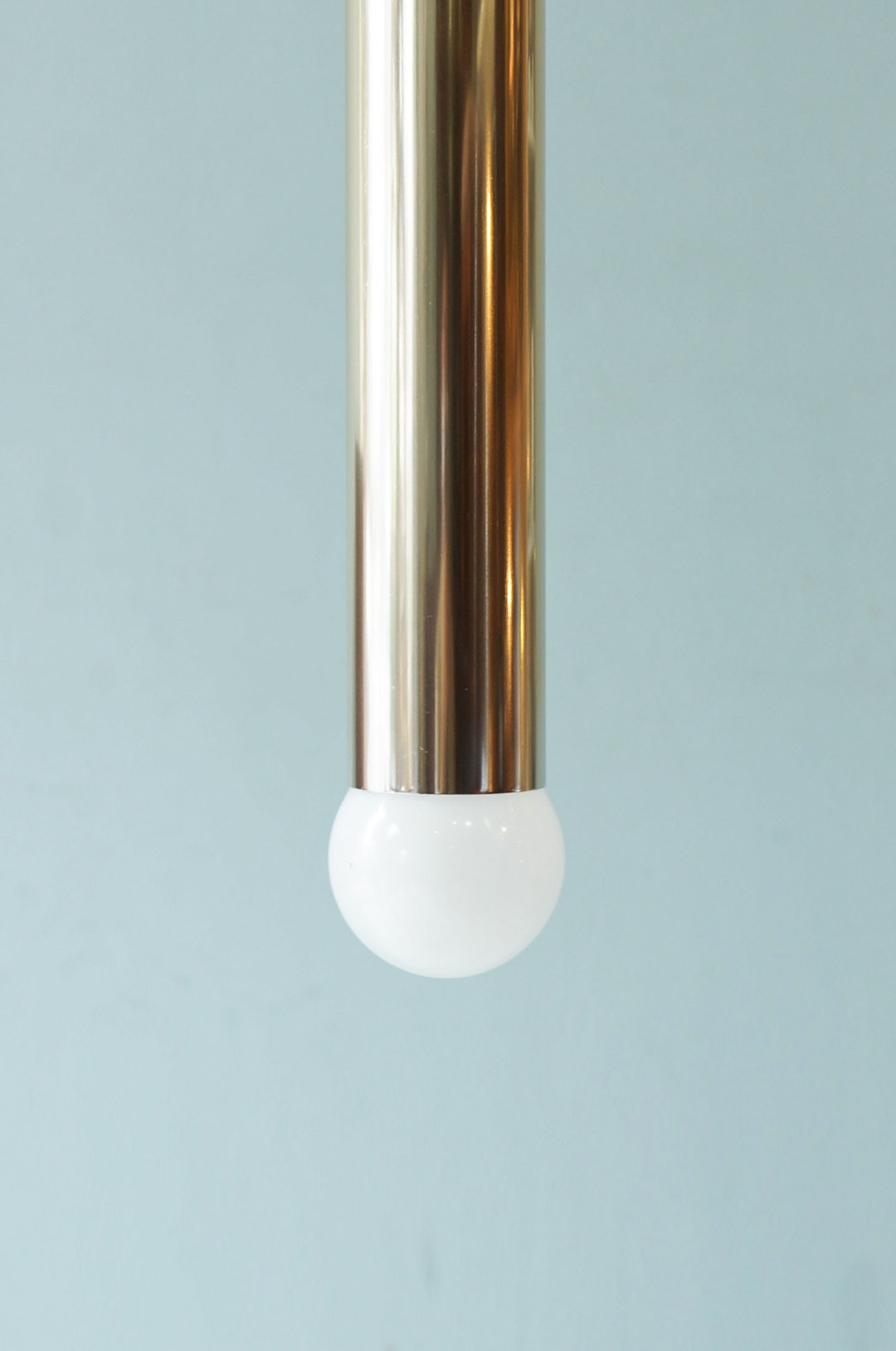 Japanese Vintage Gold Cylinder Pendant Light/ヴィンテージ ゴールド シリンダー ペンダントライト レトロ ミッドセンチュリー 照明 4