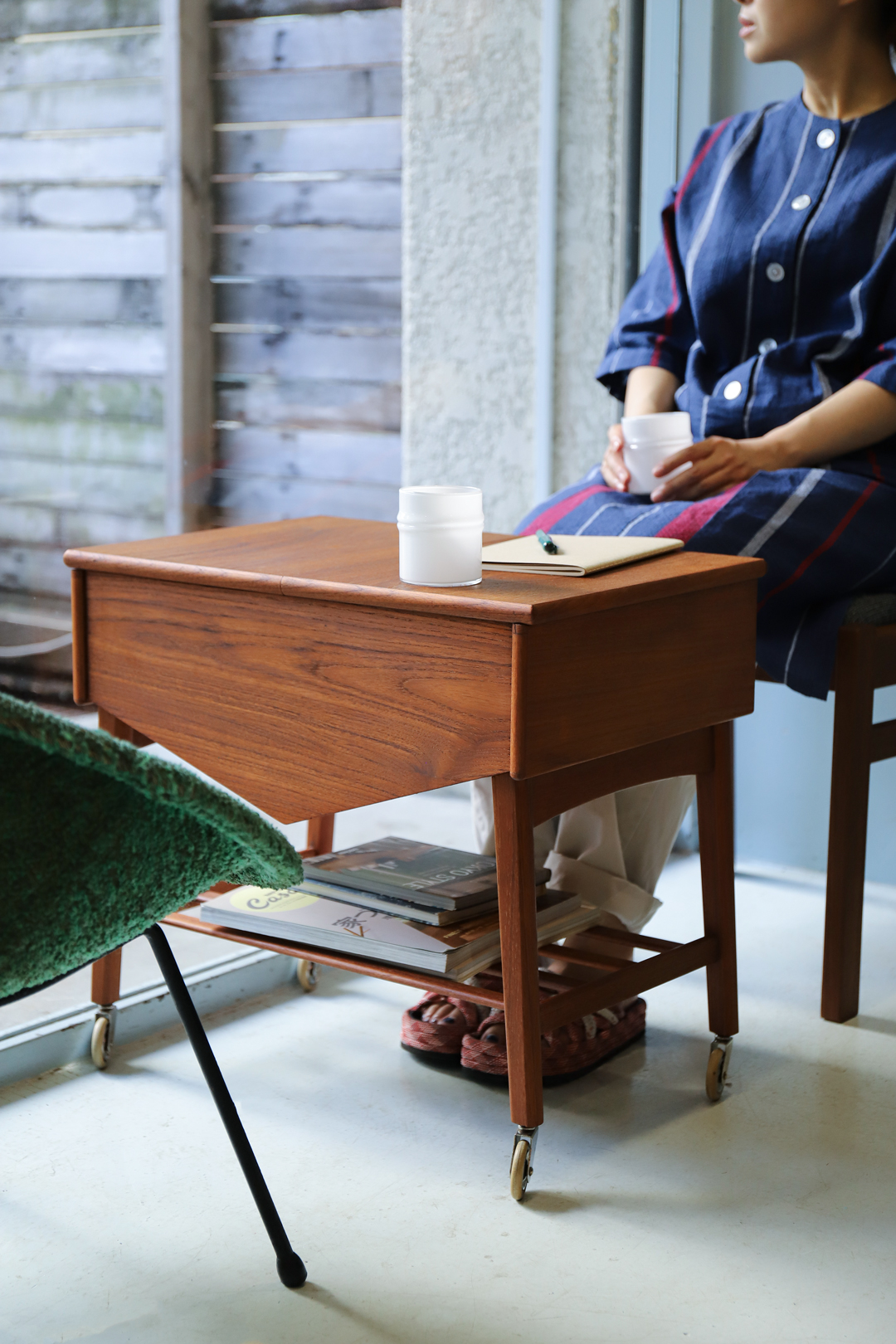 Swedish Vintage Sewing Wagon Table/スウェーデン ヴィンテージ ソーイング ワゴン テーブル 北欧家具