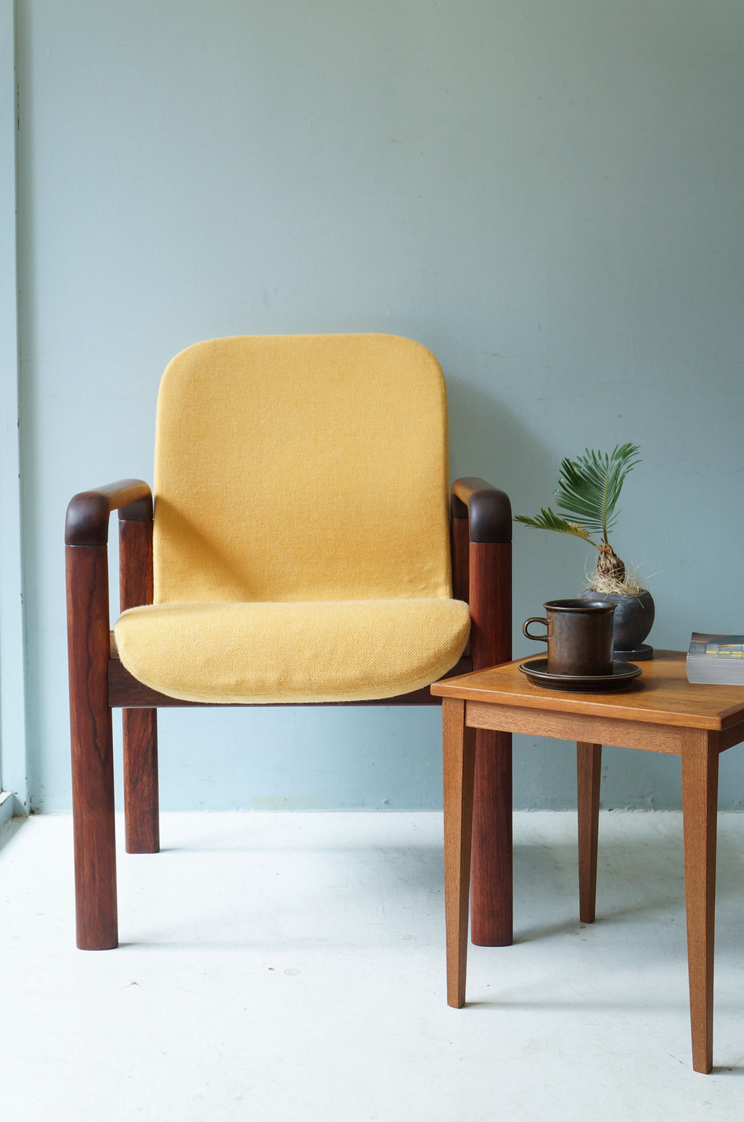 Danish Vintage Dyrlund Arm Chair/デンマーク ヴィンテージ デューロン アームチェア 北欧家具 イエロー