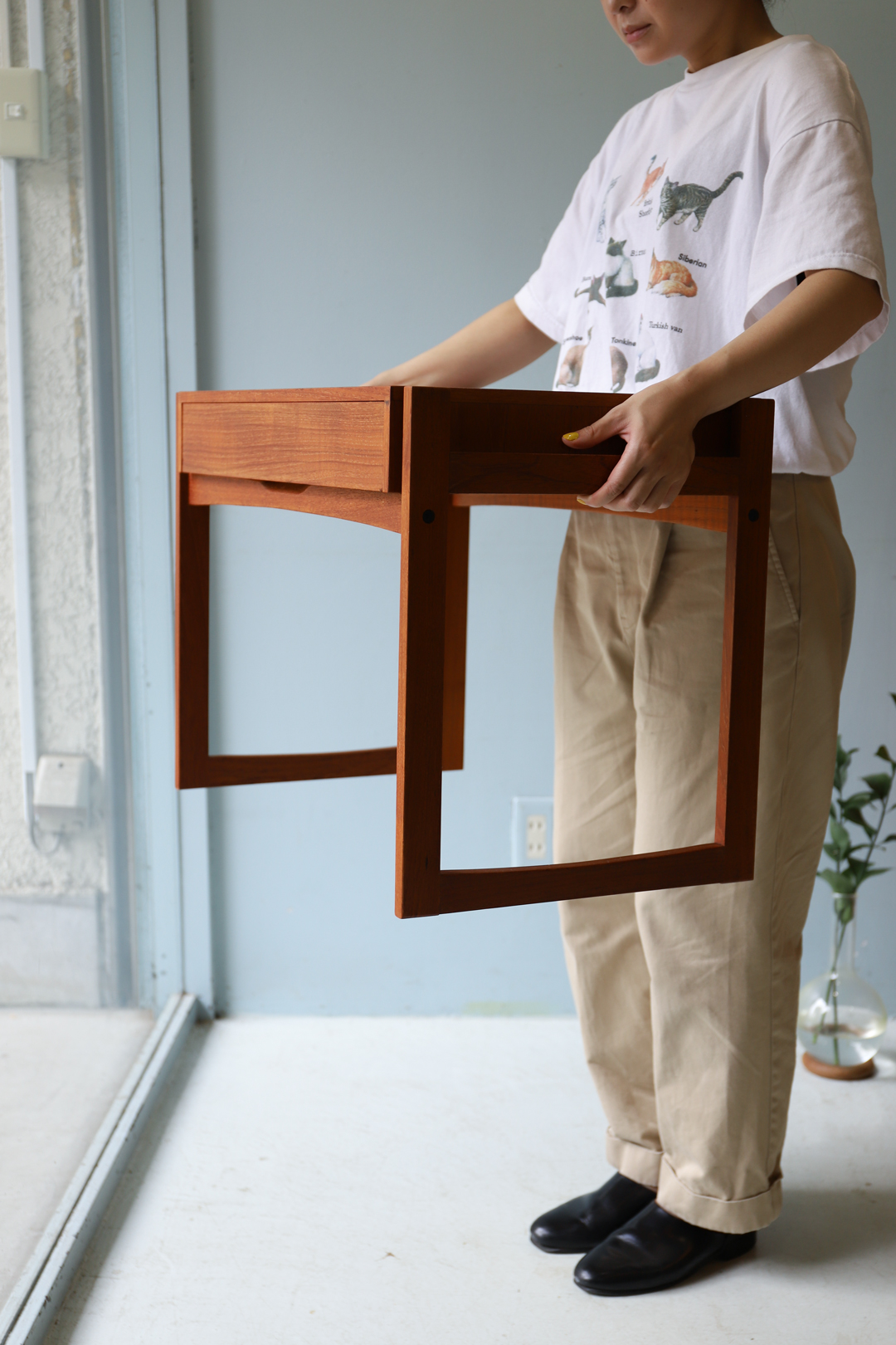 Danish Vintage Drawer Side Table/デンマーク ヴィンテージ ドロワーサイドテーブル チェスト チーク材 北欧家具