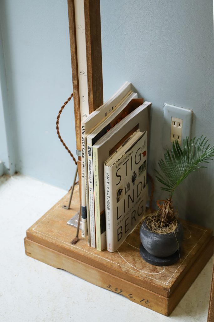 ヴィンテージ 身長計 リメイクランプ 照明 古賀秀幸 インテリア 古道具