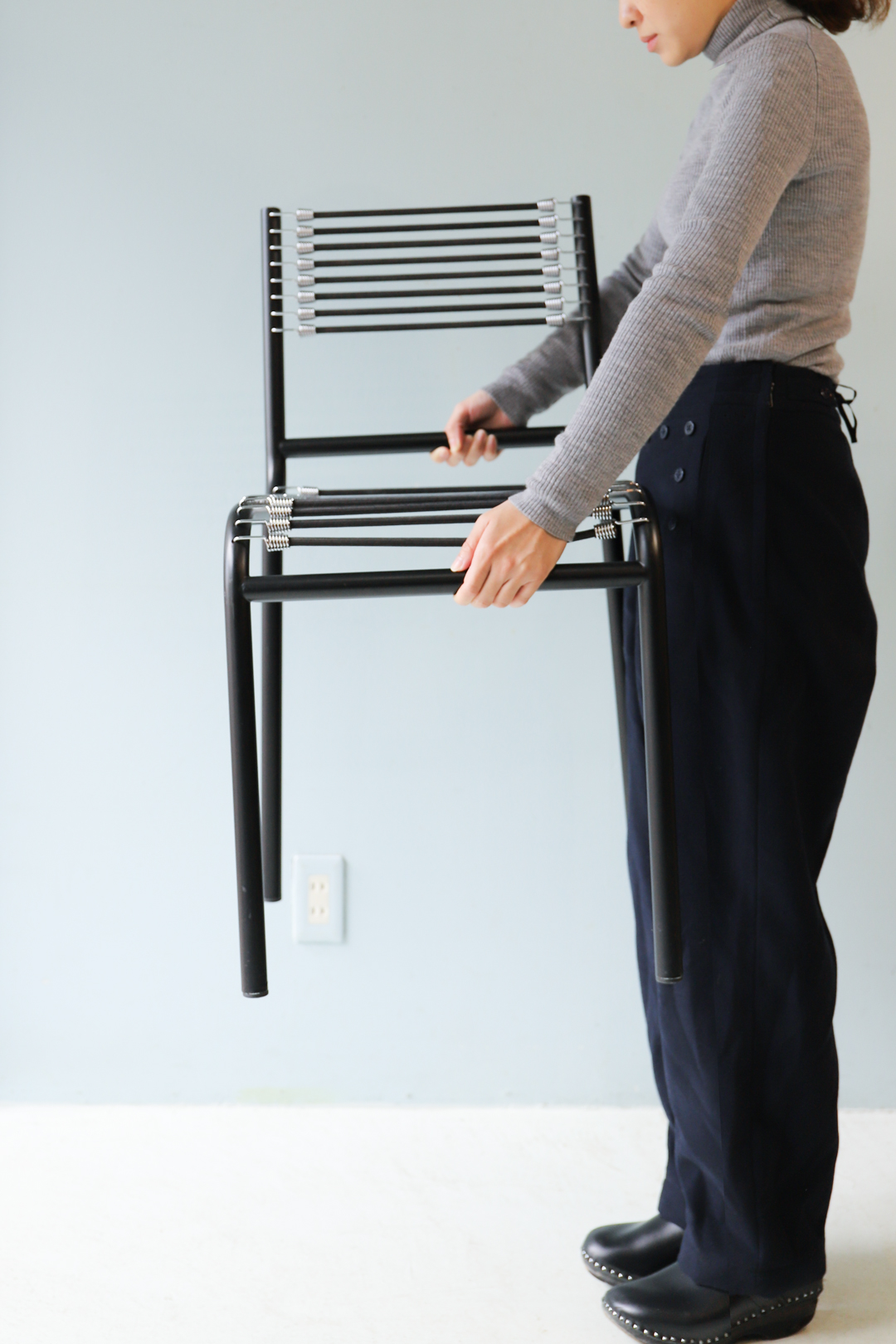 René Herbst Sandows Chair/ルネ・エルブスト サンドウズチェア ダイニングチェア 椅子 ブラック モダンデザイン
