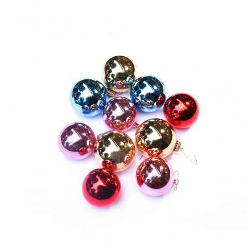 Vintage Blown Glass Christmas Ball Ornament/ヴィンテージ クリスマス オーナメント 吹きガラス ボール レトロ 10個セット 1