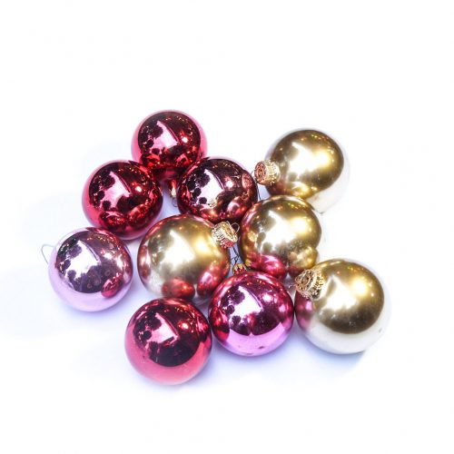 Vintage Blown Glass Christmas Ball Ornament/ヴィンテージ クリスマス オーナメント 吹きガラス ボール レトロ 10個セット 2