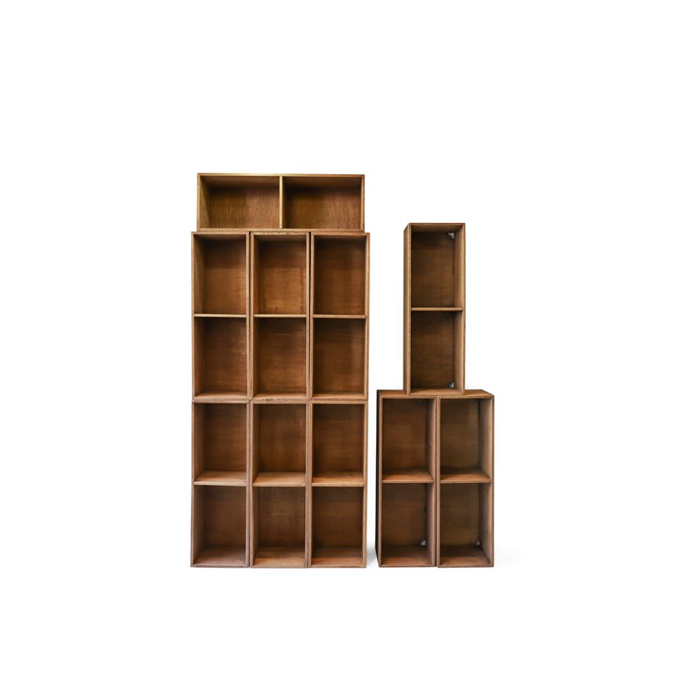 Japanese Vintage Wooden Box Shelf/ジャパンヴィンテージ ボックスシェルフ 木箱 収納ボックス レトロ シャビー