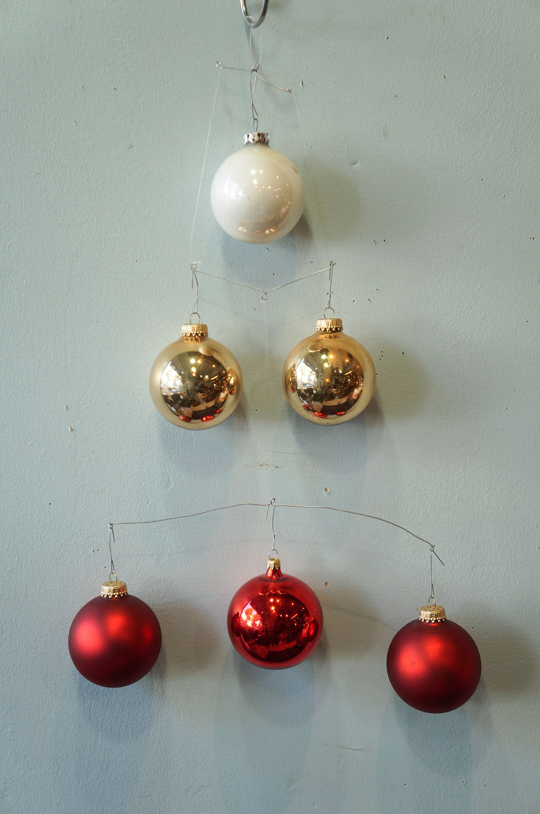 ヴィンテージ クリスマス オーナメント 吹きガラス ボール レトロ 6個セット Vintage Blown Glass Christmas Ball Ornament 3 Furuichi 古一