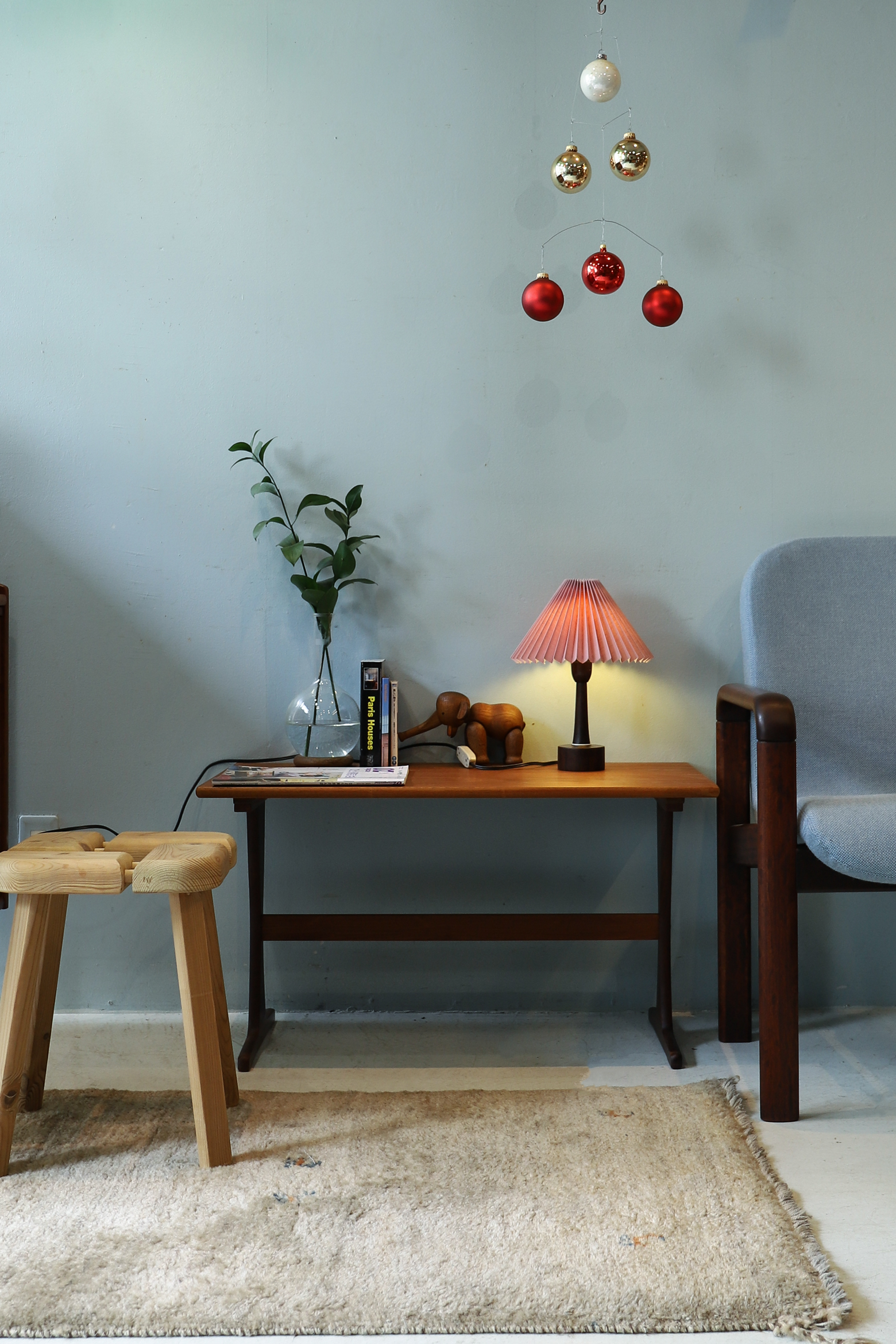Scandinavian Modern Rosewood Table Lamp/北欧ヴィンテージ テーブルランプ ローズウッド 間接照明 インテリア ミッドセンチュリーモダン