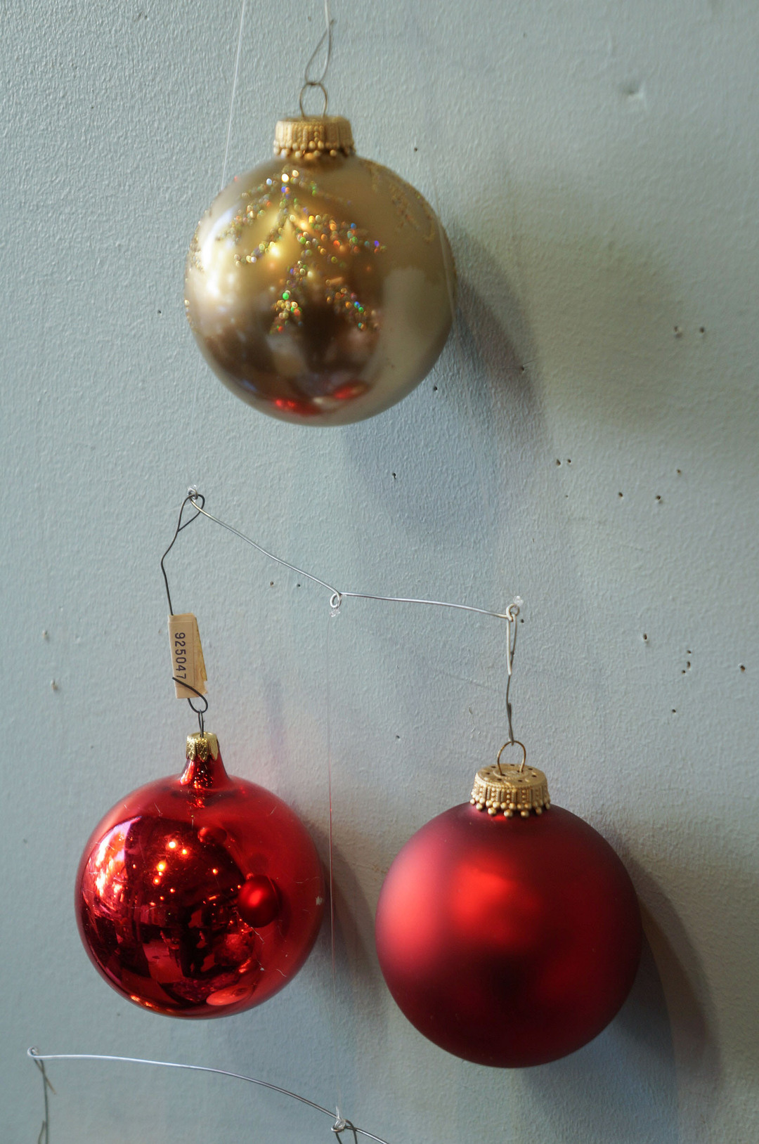 Vintage Blown Glass Christmas Ball Ornament/ヴィンテージ クリスマス オーナメント 吹きガラス ボール レトロ 6個セット 5