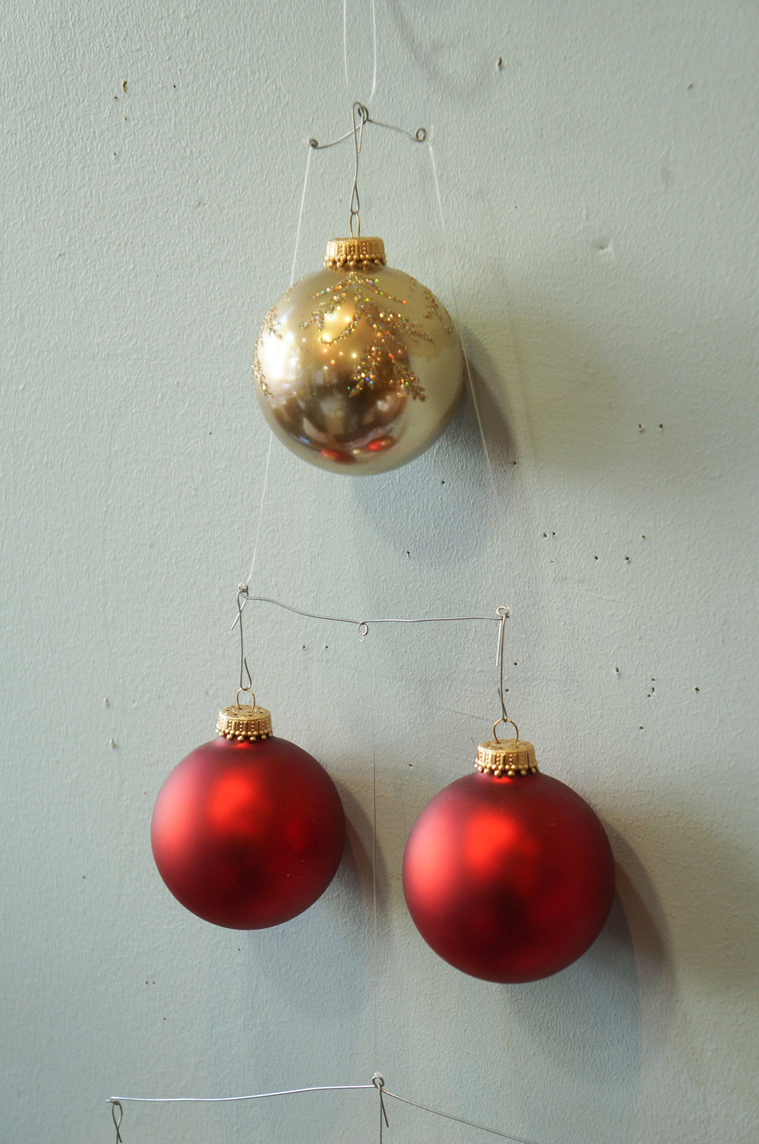 Vintage Blown Glass Christmas Ball Ornament/ヴィンテージ クリスマス オーナメント 吹きガラス ボール レトロ 6個セット 9