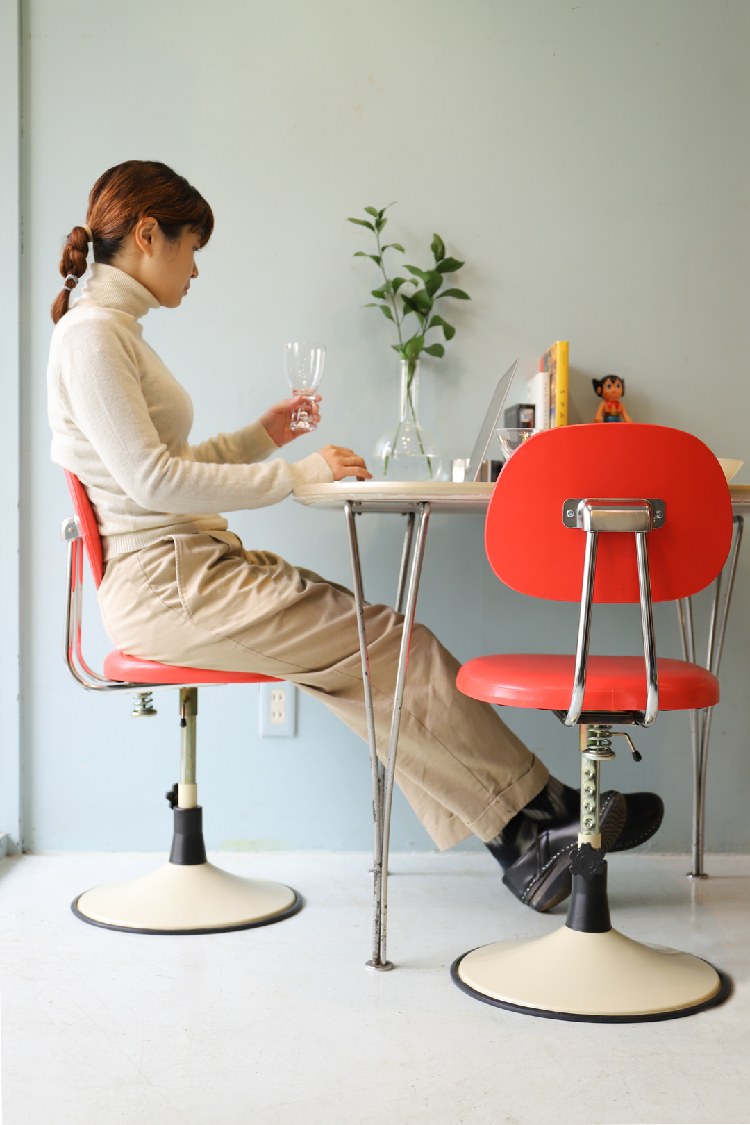 Japanese Vintage Desk Chair/ジャパンヴィンテージ デスクチェア 学習椅子 子供椅子 昭和レトロ モダン