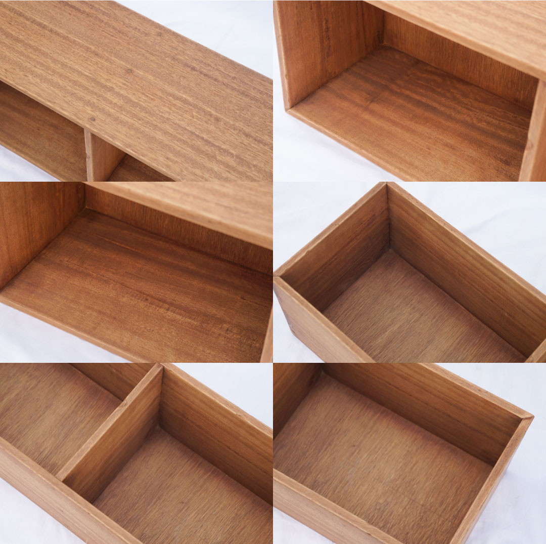 Japanese Vintage Wooden Box Shelf/ジャパンヴィンテージ ボックスシェルフ 木箱 収納ボックス レトロ シャビー 小 2