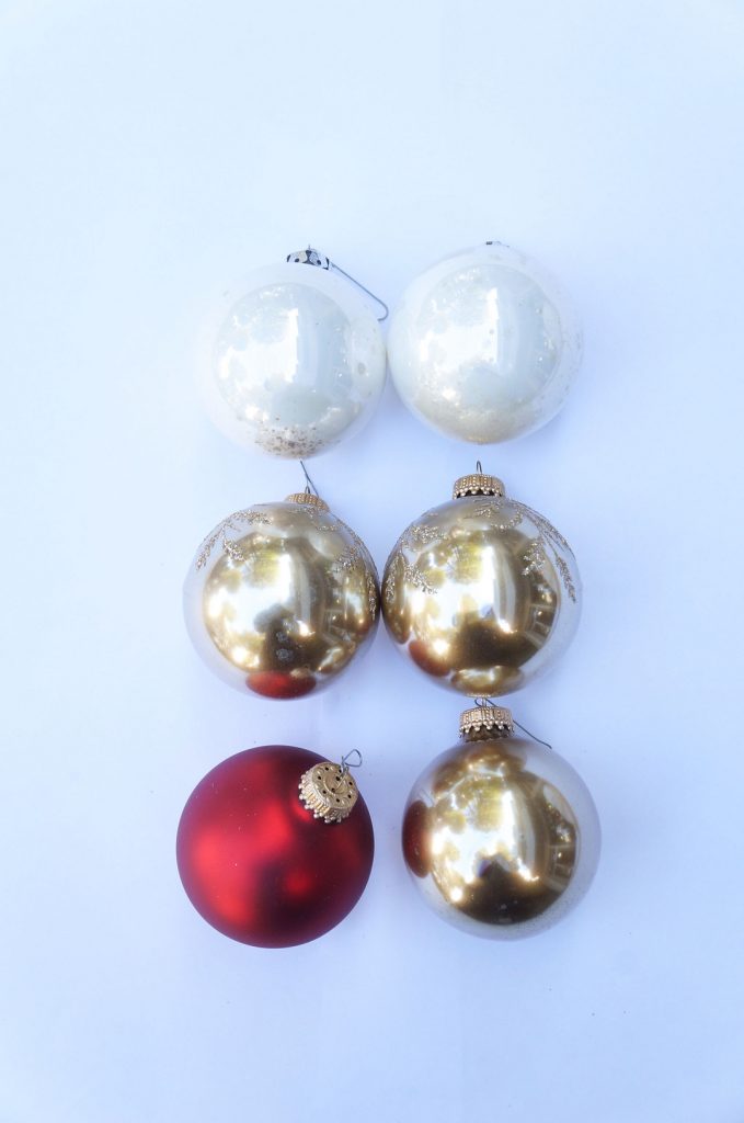 Vintage Blown Glass Christmas Ball Ornament/ヴィンテージ クリスマス オーナメント 吹きガラス ボール  レトロ 6個セット 8