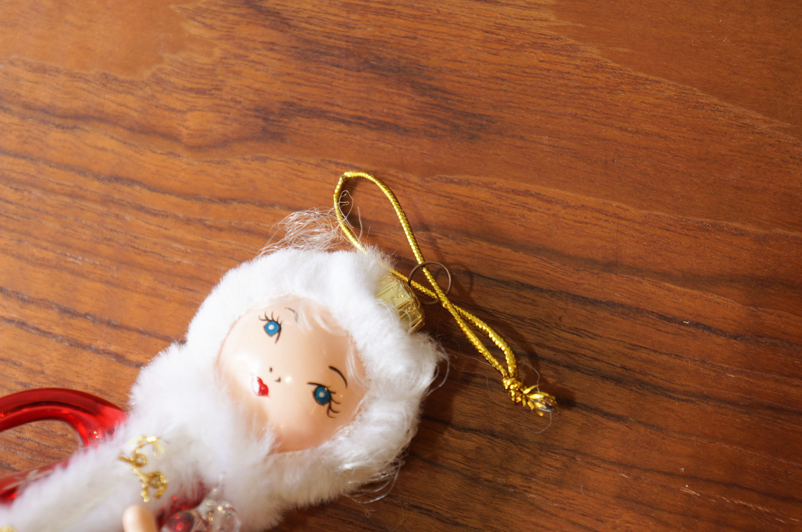 Blown Glass Christmas Ornament Doll/クリスマスオーナメント 吹きガラス レトロ 人形 貴婦人と小鳥 3
