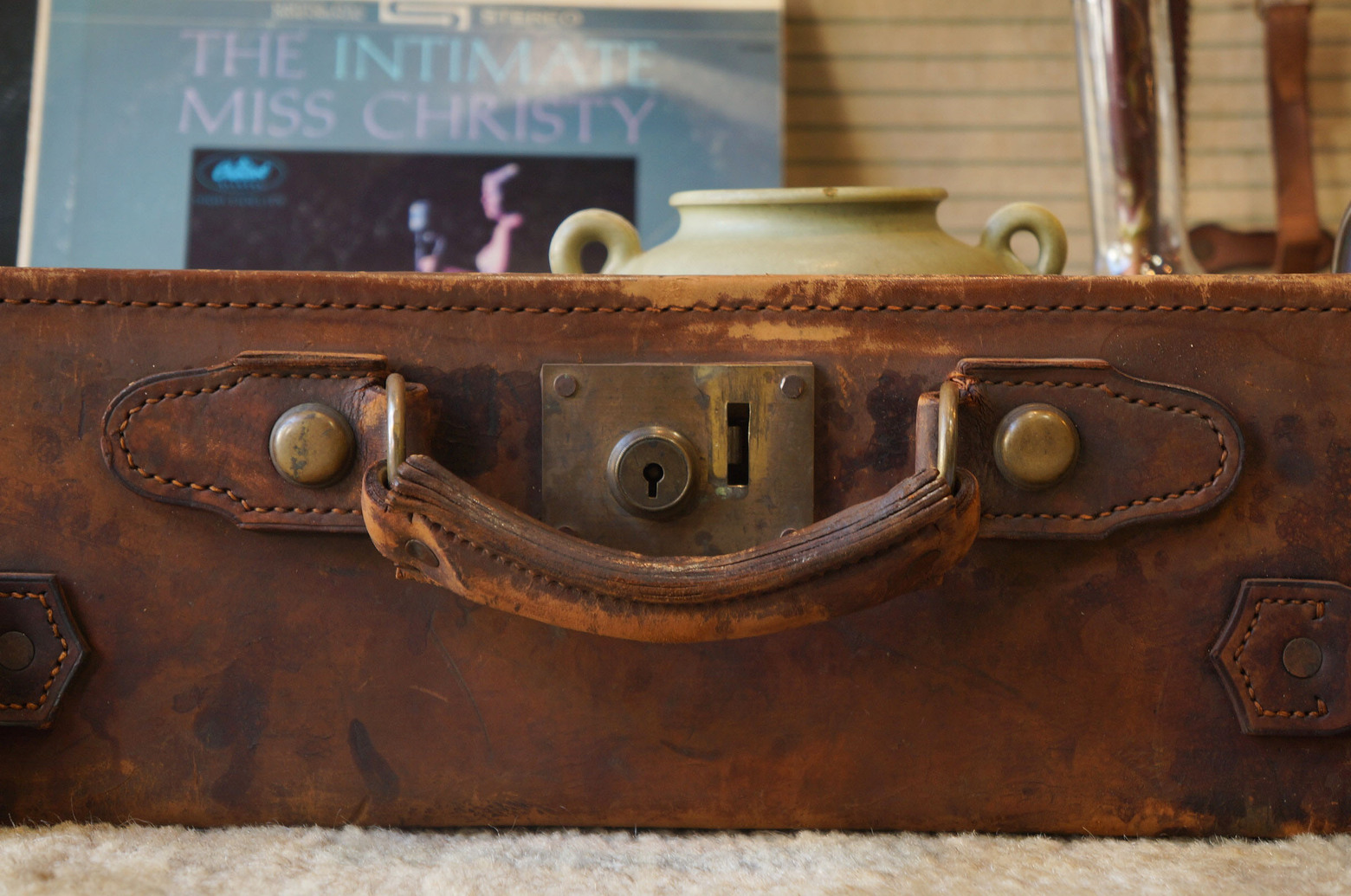アンティーク トランク スーツケース 収納 古道具 インテリア/Antique