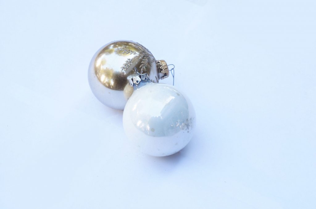 ヴィンテージ クリスマス オーナメント 吹きガラス ボール レトロ 6個