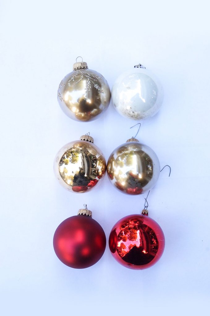 高い素材 ヴィンテージ クリスマス ツリー 手吹きガラス オーナメント 6個セット クリスマス