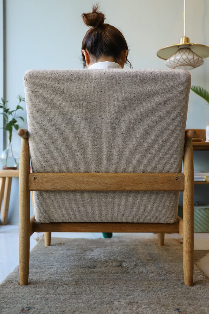 デンマークヴィンテージ イージーチェア 1Pソファ アイヴァン・A・ヨハンソン 北欧家具/FDB Møbler Easy Chair Model  J-65 by Ejvind A. Johansson | FURUICHI/古一