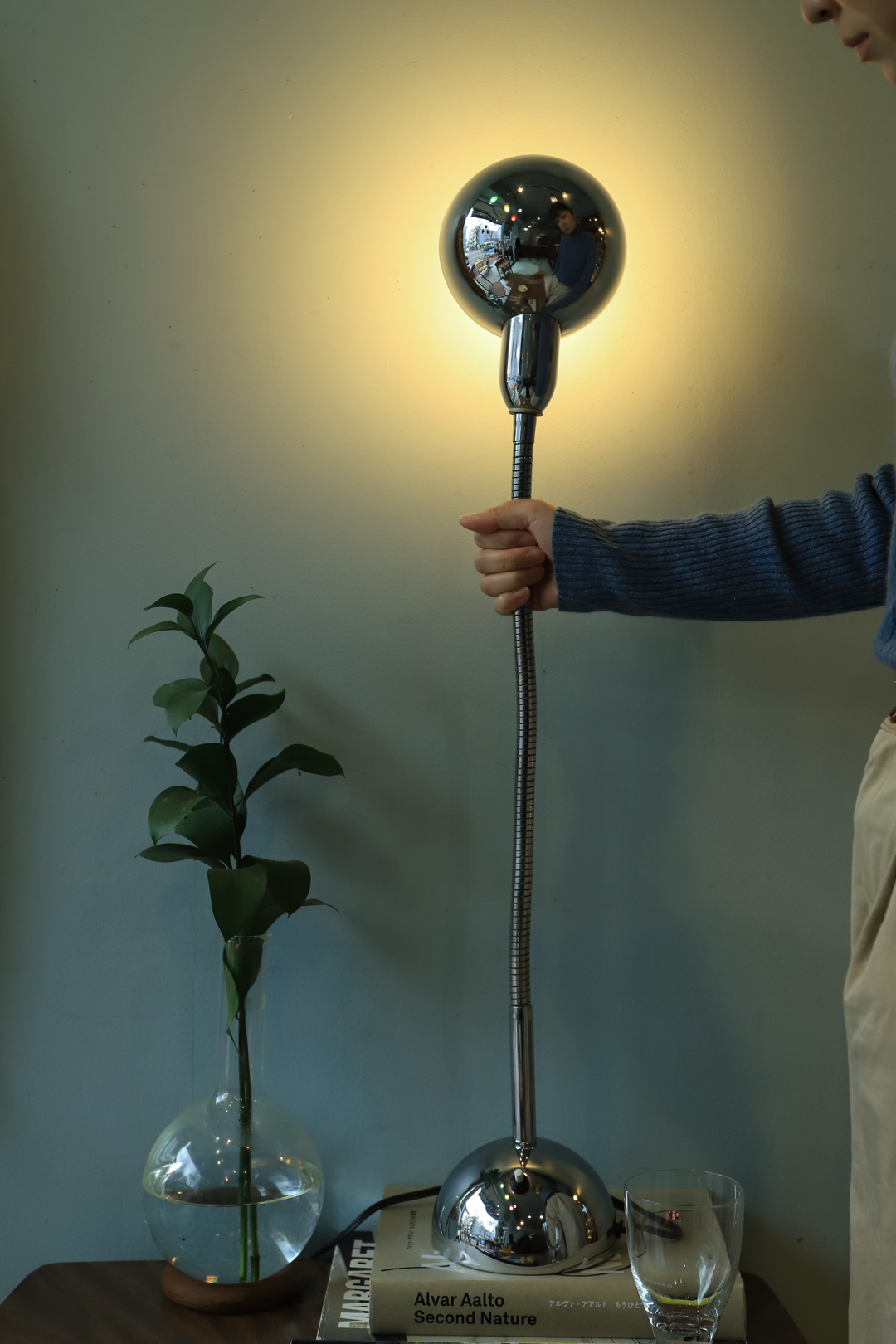 France Vintage Gooseneck Lamp/フランスヴィンテージ グースネック デスクランプ 照明 ミッドセンチュリーモダン インテリア