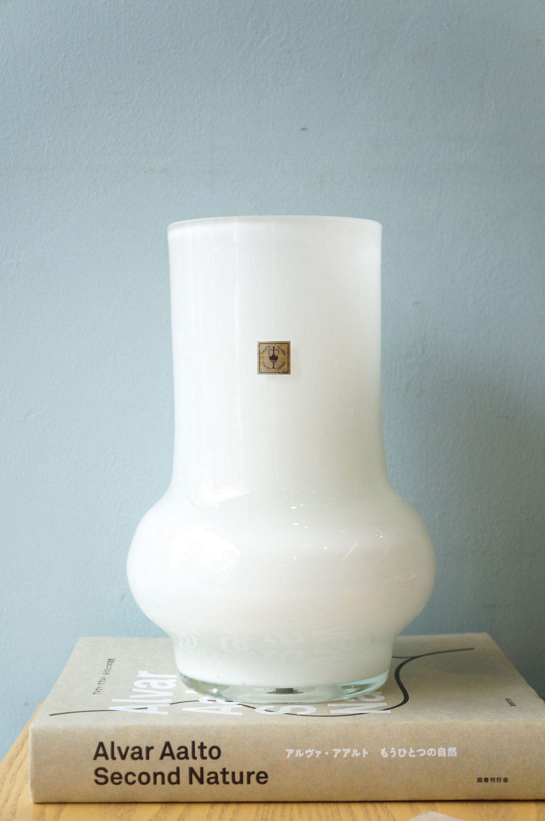 Japanese Vintage IWATA Glass Table Lamp/岩田ガラス テーブルランプ 照明 レトロモダン インテリア ジャパンヴィンテージ ホワイト