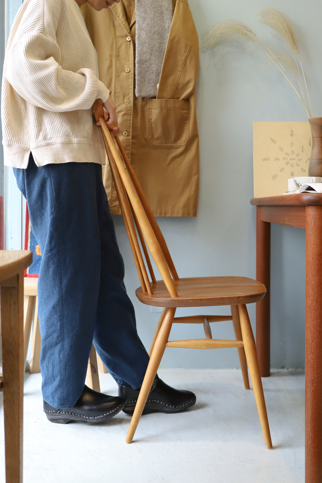 織り柄チェック 60s ヴィンテージ Ercol アーコール ゴールドスミス