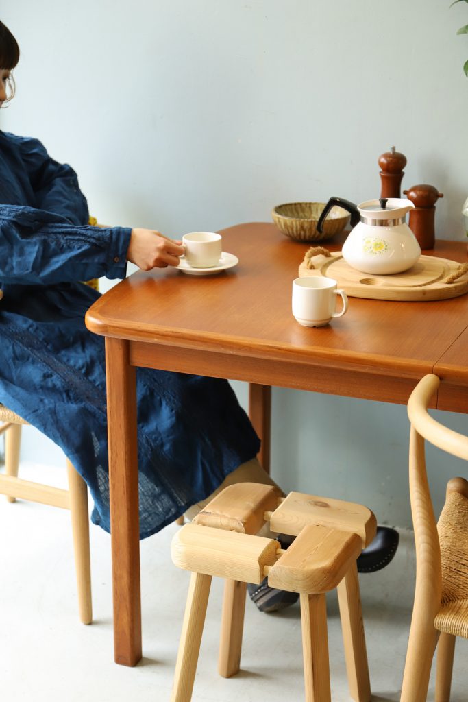 青林製作所 エクステンション ダイニングテーブル チーク材 ジャパンヴィンテージ/Japanese Vintage Aobayashi  Extension Dining Table | FURUICHI/古一