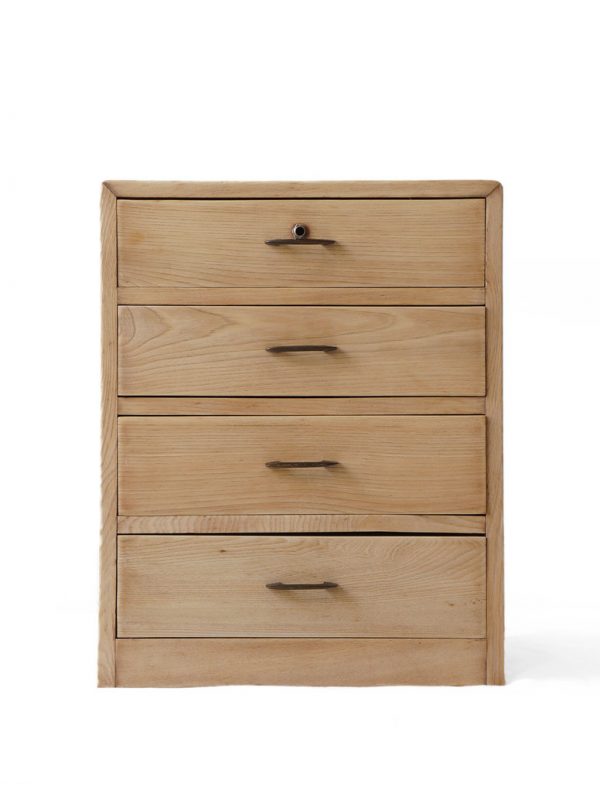 はいばら- ホーム＆キッチン 広葉 三段四ッ引 タンス 小物入れ 書類 和風