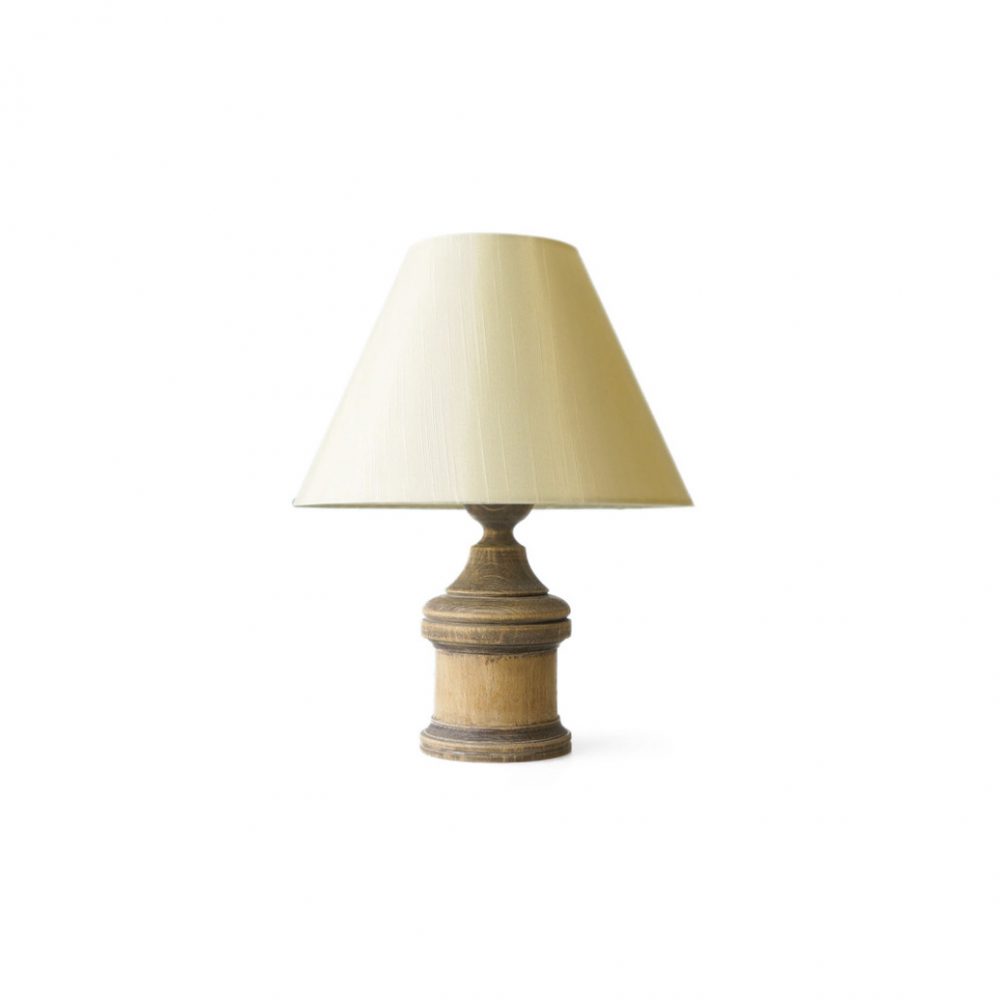 Antique Oakwood Table Lamp/アンティーク テーブルランプ オーク材 間接照明 シャビー インテリア 2
