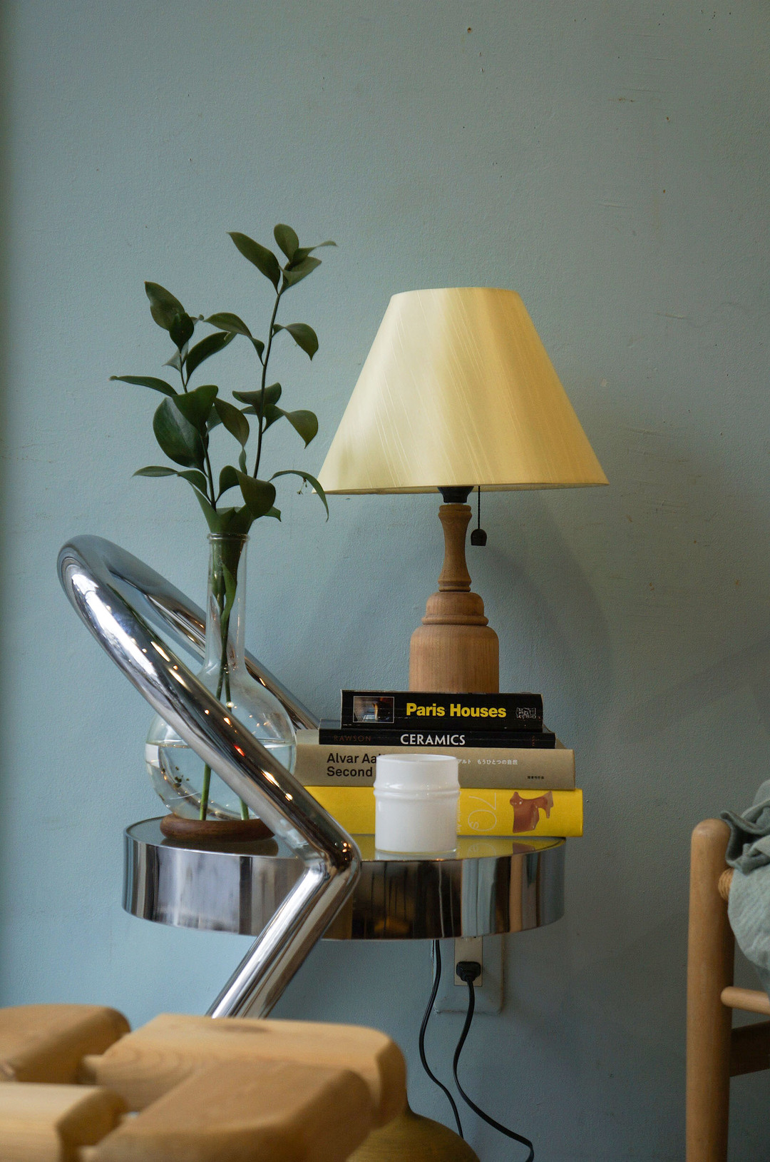 Natural Wooden Table Lamp/木製テーブルランプ 照明 ナチュラル インテリア シャビーシック