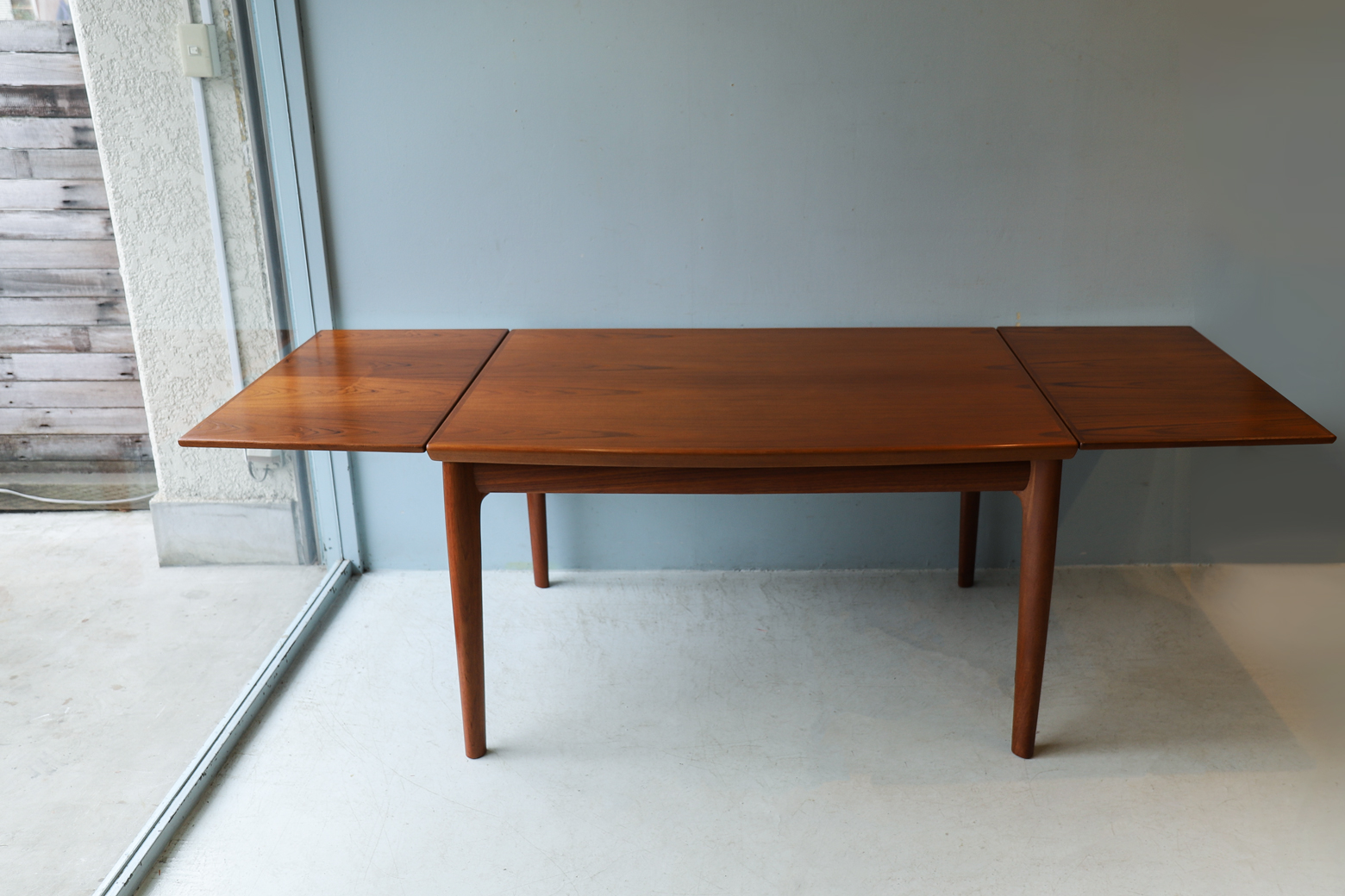 Glostrup Møbelfabrik Extension Dining Table Grete Jalk/デンマークヴィンテージ エクステンションダイニングテーブル グレーテ・ヤルク チーク材 北欧家具