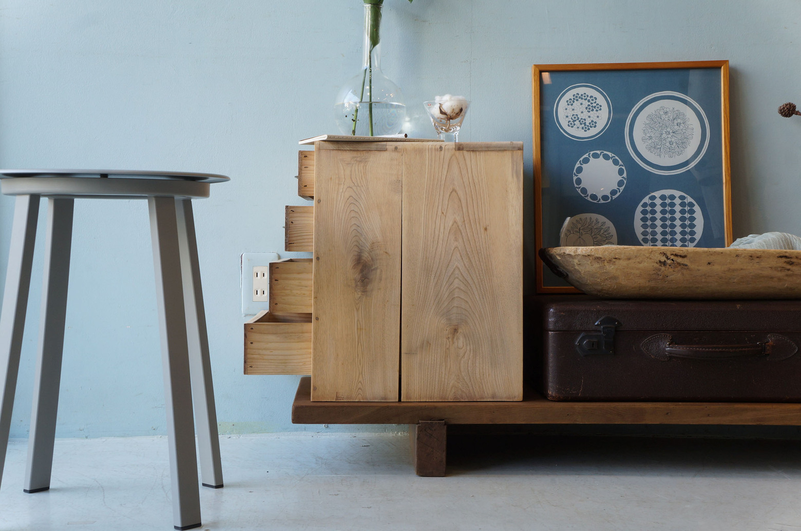 Japanese Vintage Small Drawer Chest/ジャパンヴィンテージ 小引き出し 収納 古道具 和モダン 昭和レトロ