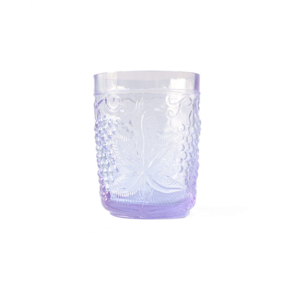US Vintage Depression Glass Tumbler/アメリカヴィンテージ ディプレッションガラス タンブラー グラス レトロ 食器 ネオジムガラス アメジスト 2