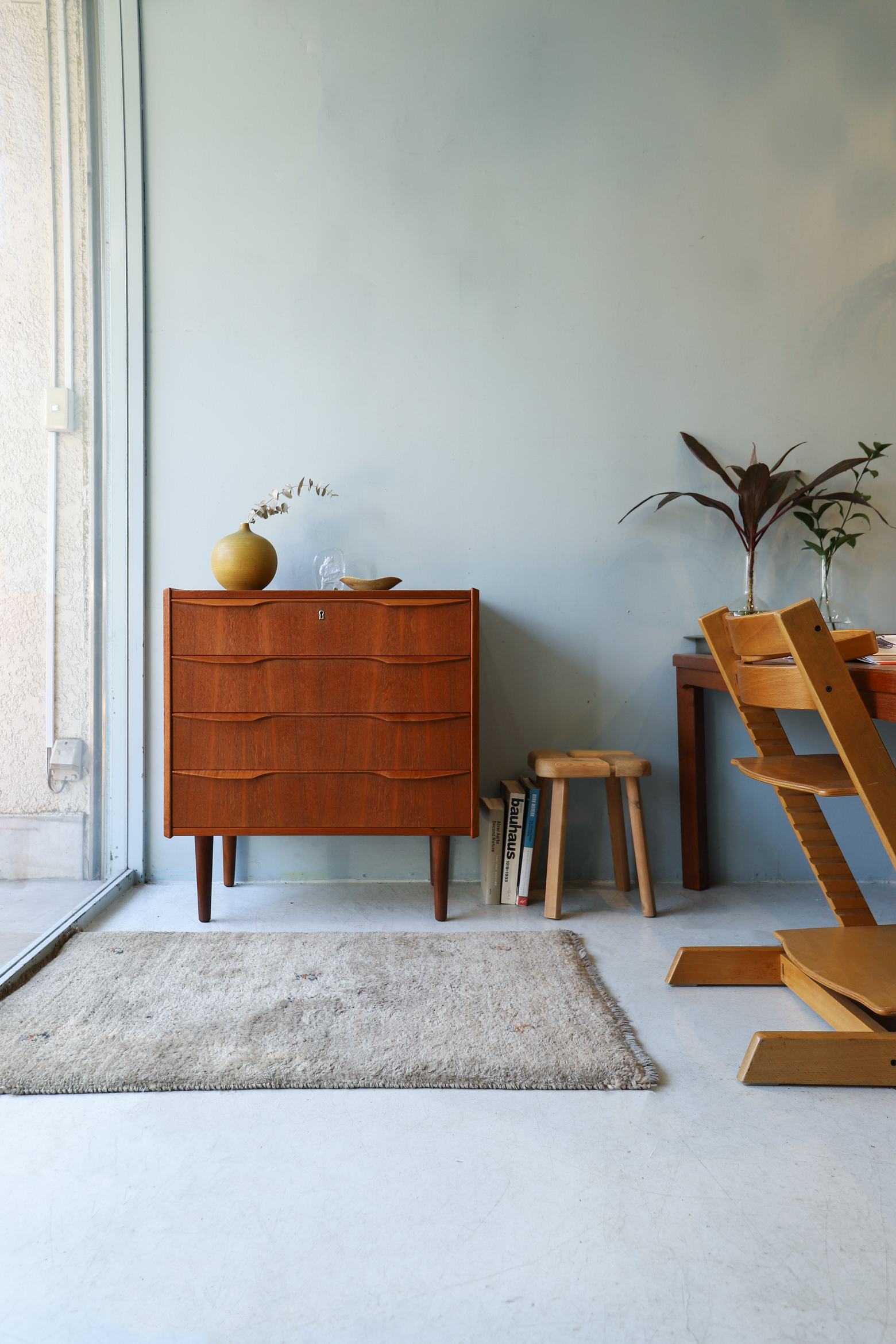 Danish Vintage 4drawers Chest/デンマークヴィンテージ チェスト 4段 チーク材 収納 北欧家具 モダン