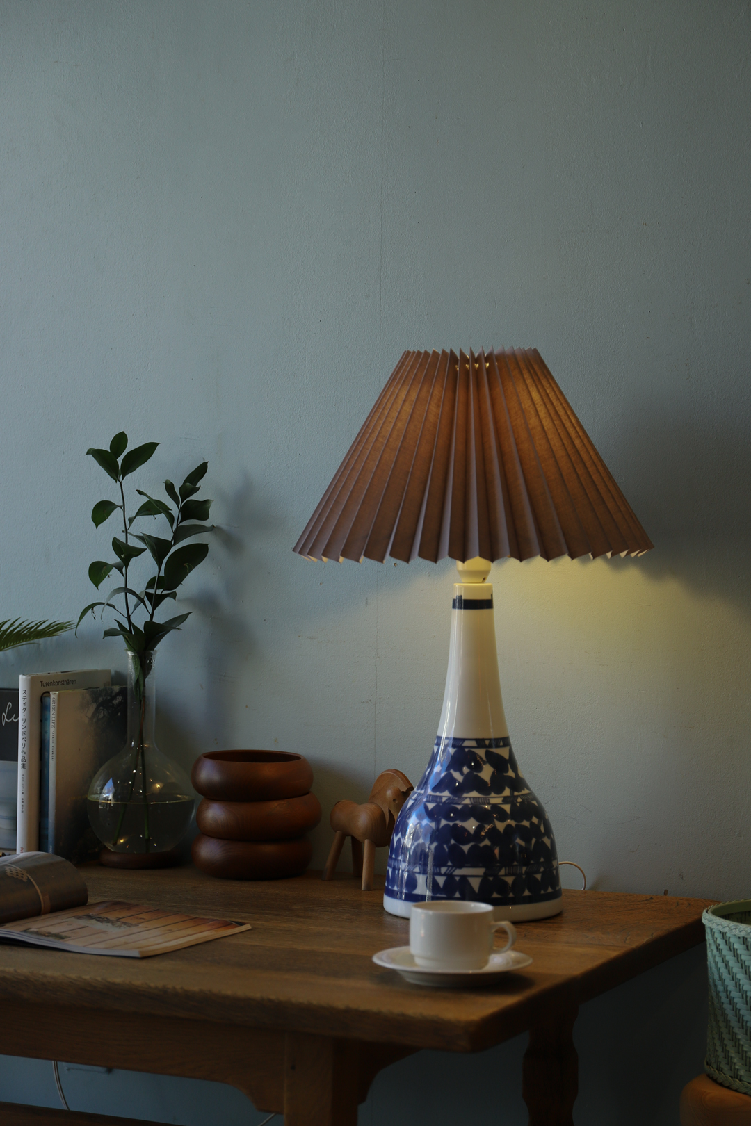 Scandinavian Vintage Pottery Table Lamp/北欧ヴィンテージ テーブルランプ 陶器 照明 インテリア