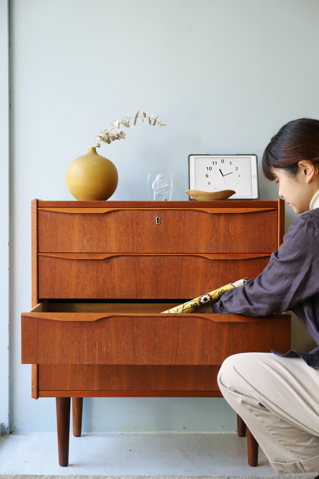 Danish Vintage 4drawers Chest/デンマークヴィンテージ チェスト 4段 チーク材 収納 北欧家具 モダン