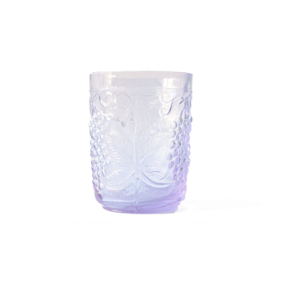 US Vintage Depression Glass Tumbler/アメリカヴィンテージ ディプレッションガラス タンブラー グラス レトロ 食器 ネオジムガラス アメジスト 3