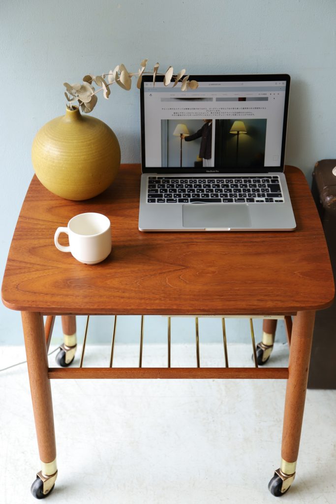 デンマークヴィンテージ ワゴンテーブル サイドテーブル キャスター付き チーク材 北欧家具/Danish Vintage Teakwood Wagon  Table | FURUICHI/古一