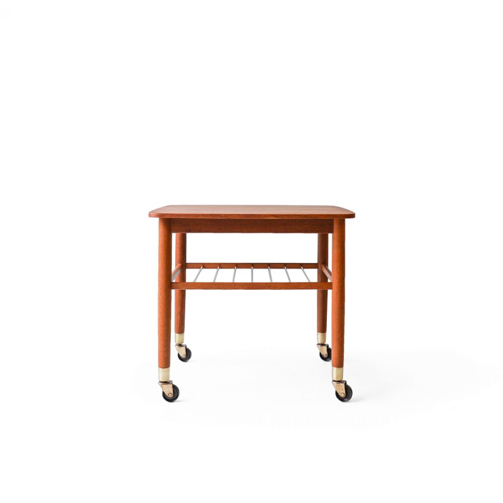 Danish Vintage Teakwood Wagon Table/デンマークヴィンテージ ワゴンテーブル サイドテーブル キャスター付き チーク材 北欧家具
